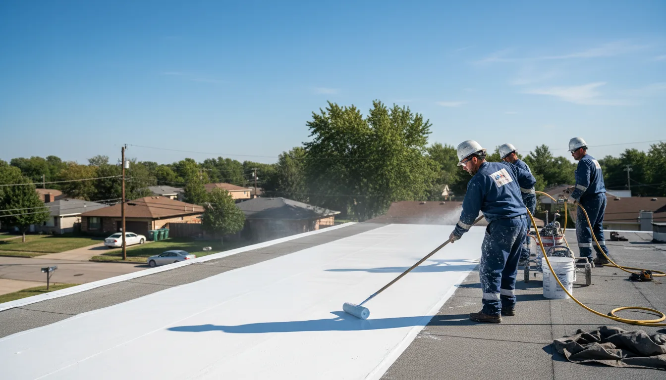 Commercial roof coating in Chesterfield, NJ near me